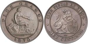 1870. Gobierno Provisional. Barcelona. OM. ... 