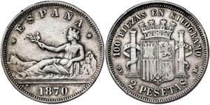 1870*1870. Gobierno Provisional. DEM. 2 ... 