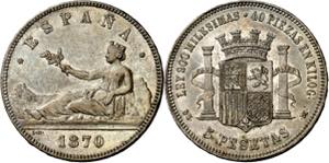 1870*1870. Gobierno Provisional. SNM. 5 ... 