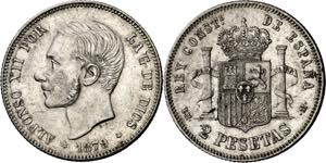 1879*1879. Alfonso XII. EMM. 2 pesetas. (AC. ... 