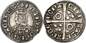 Pere III (1336-1387). Barcelona. Croat. ... 
