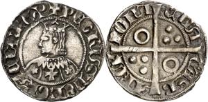 Pere III (1336-1387). Barcelona. Croat. ... 