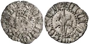 Joan II (1458-1479). Girona. Diner ... 