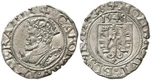 1548. Carlos I. Besançon. 1 carlos. (Vti. ... 