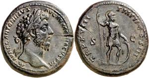 (164 d.C.). Marco Aurelio. Sestercio. (Spink ... 