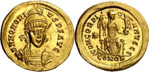(408-420 d.C.). Honorio. Constantinopla. ... 