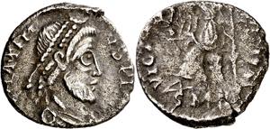 (410-411 d.C.). Máximo. Barcelona. Siliqua. ... 