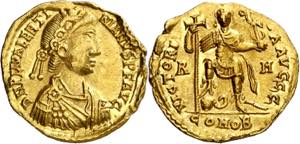 (440-455 d.C.). Valentiniano III. Roma. ... 