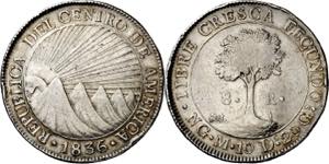 Centro-América. 1836. Guatemala. M. 8 ... 