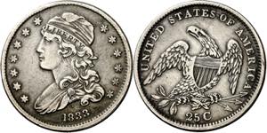 Estados Unidos. 1833. 25 centavos. (KM. 55). ... 