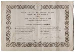 1869. Carlos VII, Pretendiente. Amsterdam. ... 