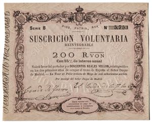 1870. Carlos VII, Pretendiente. La Tour de ... 
