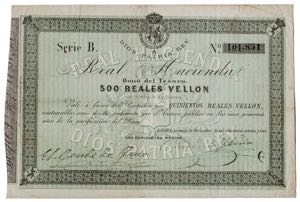 1873. Carlos VII, Pretendiente. Bayona. Real ... 