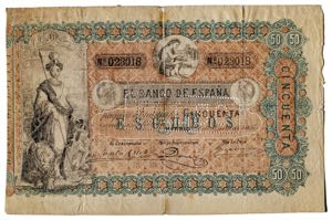 1866. 50 escudos. (Ed. 230F). 1 de enero. ... 