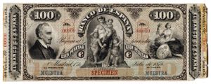 1876. American Bank Note, Nueva York. 100 ... 