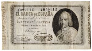 1878. 50 pesetas. (Ed. 272, mismo ejemplar) ... 