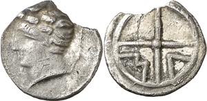 (s. IV-III a.C.). Galia. Massalia. Óbolo. ... 