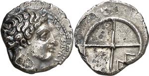 (s. IV a.C.). Galia. Massalia. Óbolo. (S. ... 