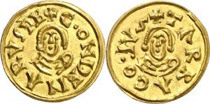 Gundemaro (610-612). Tarraco. Triente. (CNV. ... 