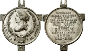 1860. Isabel II. Campaña de África. ... 