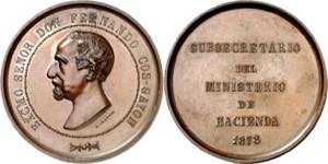 1878. Alfonso XII. A Fernando Cos-Gayón, ... 
