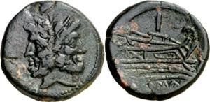 (211-206 a.C.). Anónima. As. (Spink 627) ... 