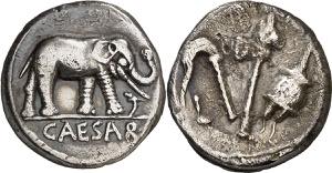 (49 a.C.). Julio César. Denario. (Spink ... 