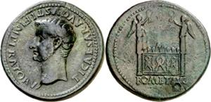 Tiberio. Lugdunum. Sestercio. (Klawans 2). ... 