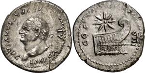 (77-78 d.C.). Vespasiano. Denario. (Spink ... 
