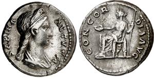 (133-135 d.C.). Sabina. Denario. (Spink 3919 ... 