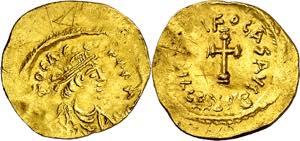 Focas (602-610). Constantinopla. Tremissis. ... 