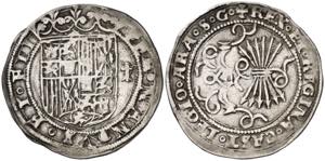 Reyes Católicos. 1 real. (AC. 434). Sin ... 