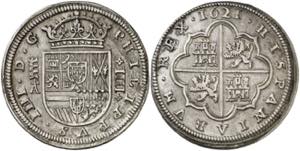 1621. Felipe IV. Segovia. A. 4 reales. (AC. ... 