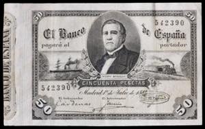 1884. 50 pesetas. (Ed. 288) (Pick 30). 1 de ... 