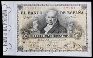 1889. 25 pesetas. (Ed. 297) (Pick 39). 1 de ... 