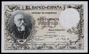 1905. 50 pesetas. (Ed. 312) (Pick 56). 19 de ... 