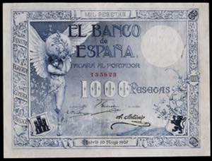 1907. 1000 pesetas. (Ed. 317) (Pick 61a). 10 ... 