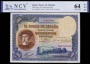 1935. 500 pesetas. (Ed. 365) (Pick 89). 7 de ... 