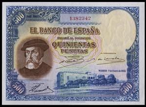 1935. 500 pesetas. (Ed. 365) (Pick 89). 7 de ... 