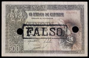 1940. 500 pesetas. (Cobo 43). 21 de octubre, ... 