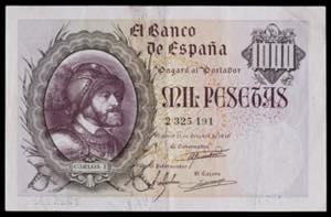 1940. 1000 pesetas. (Ed. 445) (Pick 125a). ... 