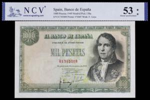 1949. 1000 pesetas. (Ed. 458) (Pick 138a). 4 ... 