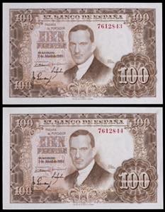 1953. 100 pesetas. (Ed. 464) (Pick 145a). 7 ... 