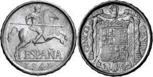 1941. Franco. 5 céntimos. (AC. 2). 1,14 g. ... 