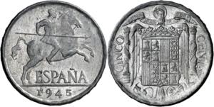 1945. Franco. 5 céntimos. (AC. 3). 1,18 g. ... 