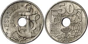 1949*1951. Franco. 50 céntimos. (AC. 21). ... 