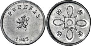 1943. Franco. 1 peseta. (AC. 42, mismo ... 