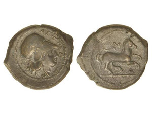 GREEK COINS - AE 23. 339 a.C. ... 