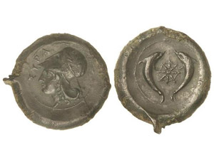 GREEK COINS - Dracma. 405-367 a.C. ... 
