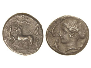 GREEK COINS - Tetradracma. 405-395 ... 